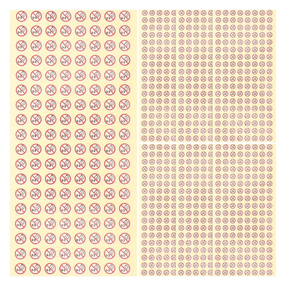 

500 Pcs Tags Stickers Label Food Labels for Home Caution Decal Paper Adhesive