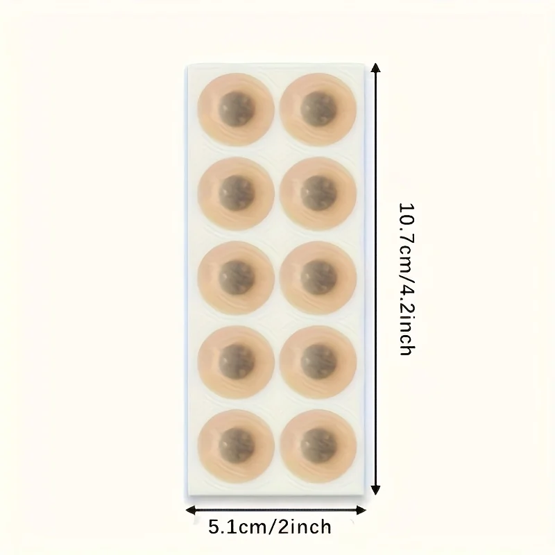 320Pcs Beige Square/Round Magnetic Nasal Patches, Strong Stick Long-Lasting for Multi-Scene