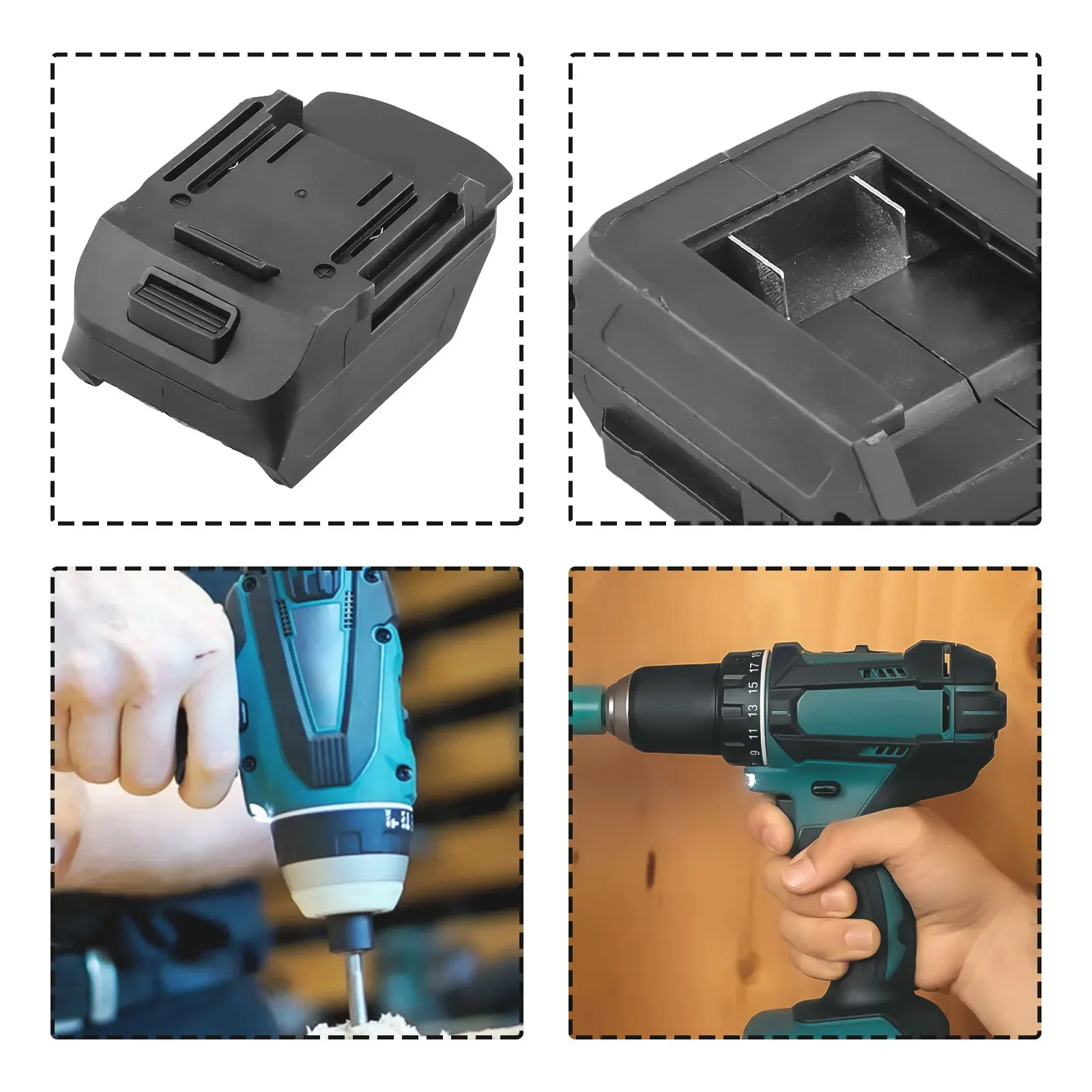Imagem -04 - Conector de Cabo Faça Você Mesmo Adaptador de Bateria Peças de Ferramentas Elétricas Trabalhar com Bateria Li-ion 18v para Bl1830 Bl1840 Bl1850 1pc
