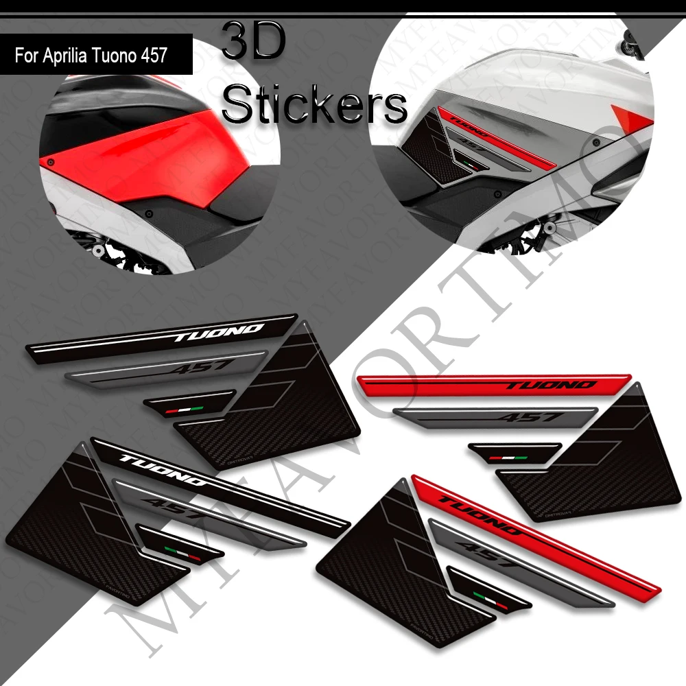 

For Aprilia Tuono 457 Tank Pad Cap TankPad Bike Grips Gas Fuel Oil Kit Knee 3D Stickers Decals Protection Motorcycle 2025 2026