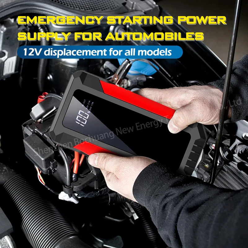 12800mAh Auto Jump Starter Draagbare Power Bank Auto Batterij Booster 12V Auto Startapparaat voor Benzine 7.0L Diesel 5.5L