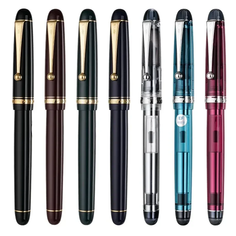 

Japan Original Pilot Custom 74 Transparent 14k Gold Resin Fountain Pen Soft Nib Business Office Students Writing Gift FKK-1000R