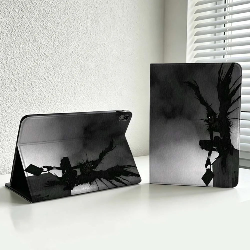 Deluxe D-Death Note Anime Logo For iPad Pro Air mini 7 6 5 4 3 2 1 9gen M5 M4 11th 10th A17 Pro A16 Soft Inch Tablet Case Cover