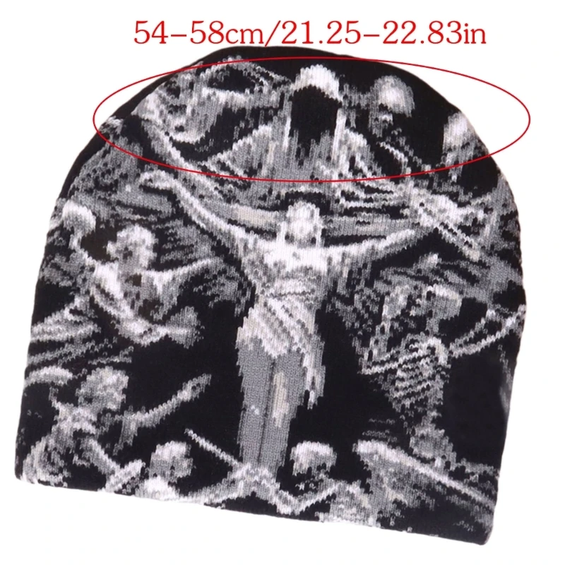 قبعة محبوكة من الأكريليك المستقر عتيقة Y2kbug جمالية للرياضة ومظهر ملابس الشارع #6