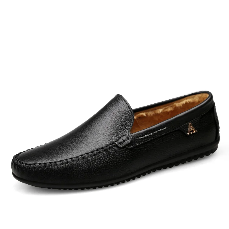 Gommino Penny mocasín plano de cuero genuino para hombre, zapatos de conducción, sin cordones, peso ligero, con agujero de aire, algodón transpirable