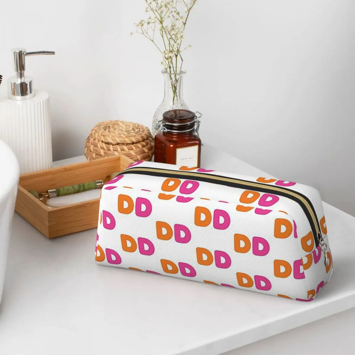 Estuches para lápices I Love Dunkin Donuts para estudiantes, regalos, caja para bolígrafos, bolsa para lápices de gran capacidad, estuche para lápices, suministros de papelería