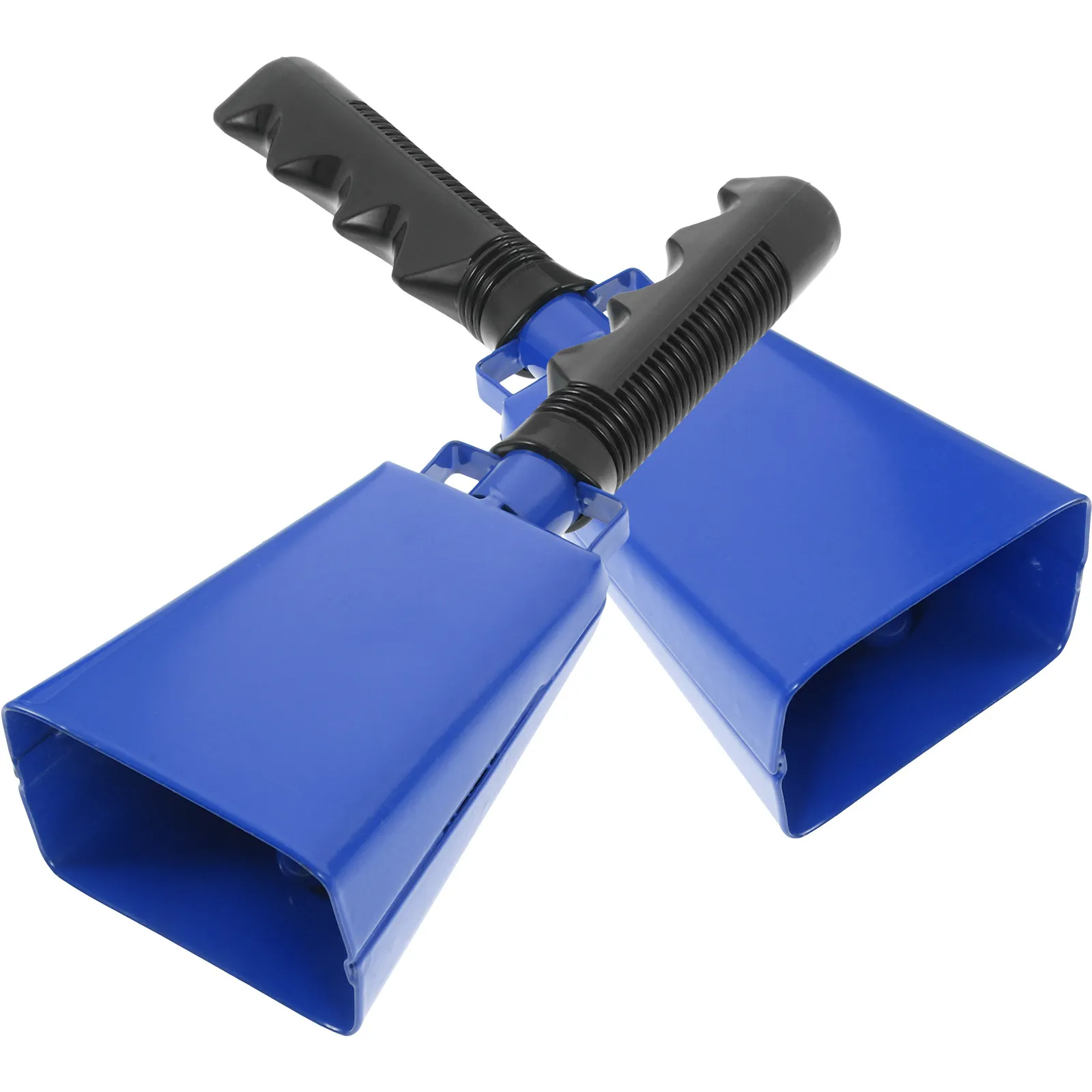 2Pcs Cowbells Handheld Noise Makers Ergonomic Handle Loud Sound for Football Games Sporting Events Party Cheers