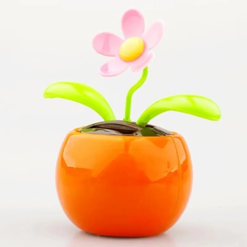 Solar Powered Dancing Flower Swinging Animated Dancer Toy Cars Office Home Decoration Car Ornament Accessories