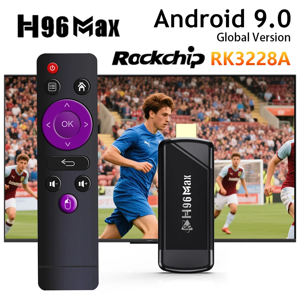 H96MAX M11 Smart TV Stick RK3228A TV Box Android 9 4K 1G8G Set Top Box Media Player 2GB16GB