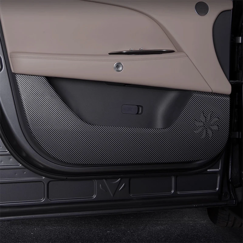 

For ARCFOX αT5 2024 2025 2026 PU Leather Car Door Anti Kick Pad Protection Stickers Cover Protector Trim Film Auto Accessories