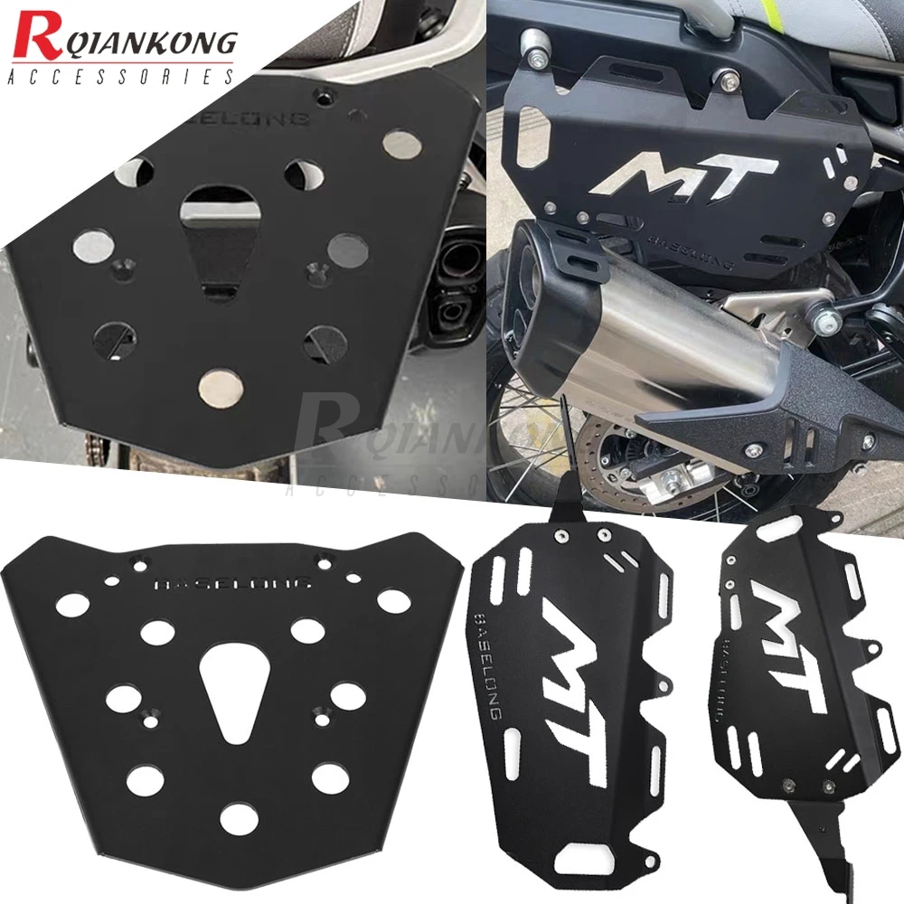 Motorcycle Rear & Side Luggage Rack Set FOR CFMOTO 450MT Ibex 450 MT 450mt 2024 2025 2026 Rear Luggage Rack Top Case Mount Plate