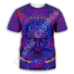 NewFashion Trippy Buddha Mandala Psychedelic Colorful Retro 3DPrint Summer Harajuku Casual Funny Tee T-Shirts Short Sleeves AK5