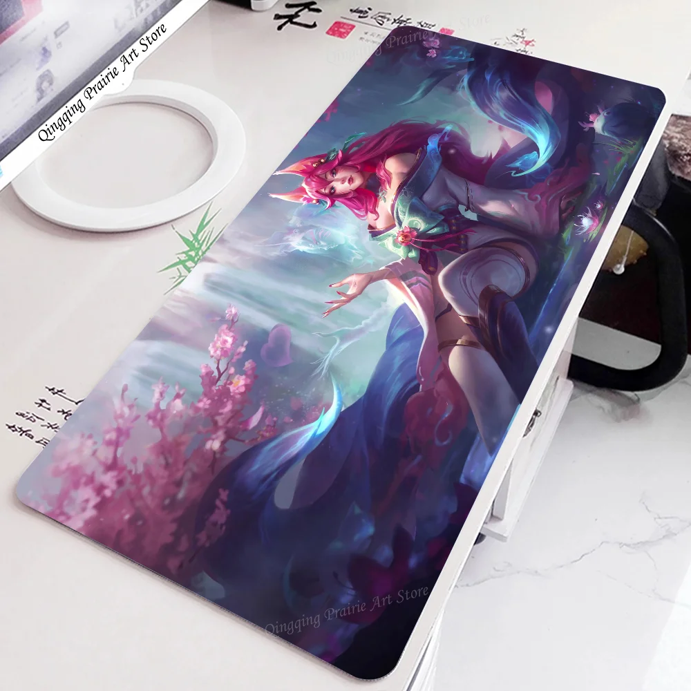 Spirit Blossom Ahri League Of Legends Mousepad Mouse Mat Desk Mat With Pad Gaming Accessories Prime Gaming XXL Keyboard P