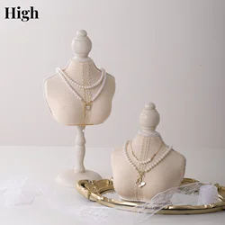 Mannequin Bust Jewelry Necklace Pendant Neck Model Stand Holder Shop Display