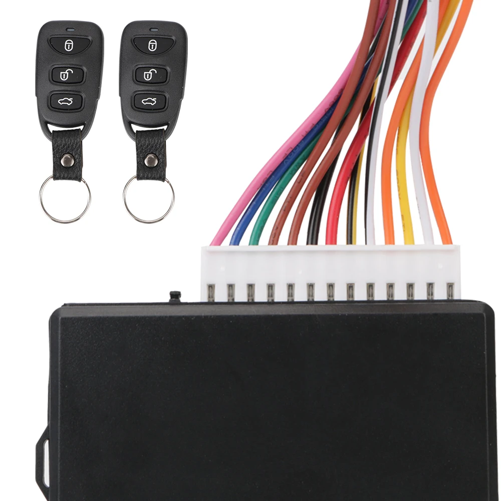 

Автомобильный дистанционный центральный дверной замок, система без ключа, автоматический дистанционный центральный комплект, универсальный центральный замок с автомобильной сигнализацией