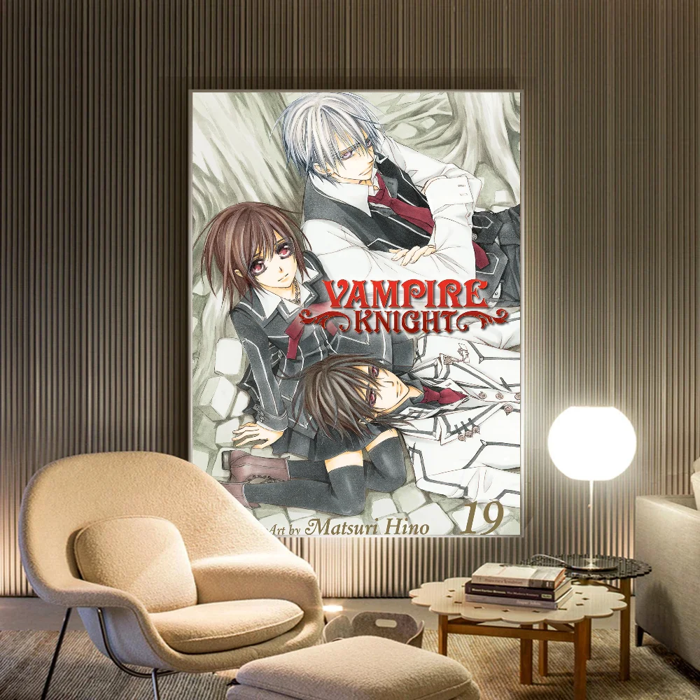 ملصقات أنمي فارس مصاص دماء ، ديكور غرفة كاواي ، ملصق ورقي لاصق مقاوم للماء ، بار مقهى #5