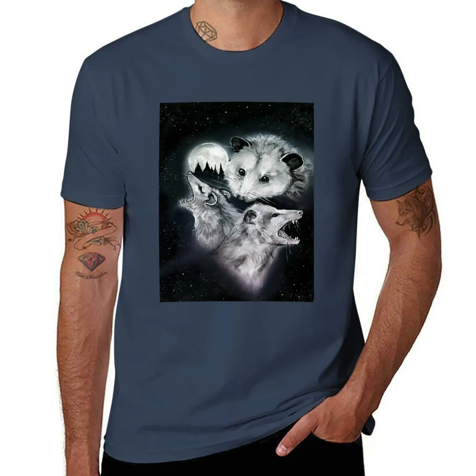 

3 Possum Moon T-Shirt t shirts designer funny t shirts dark humor T-Shirt