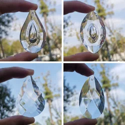 50mm Clear Crystal Prisms Suncatcher Chandelier Parts Hanging Pendant Home Gardem Decoration Sun Catcher rainbow crystals