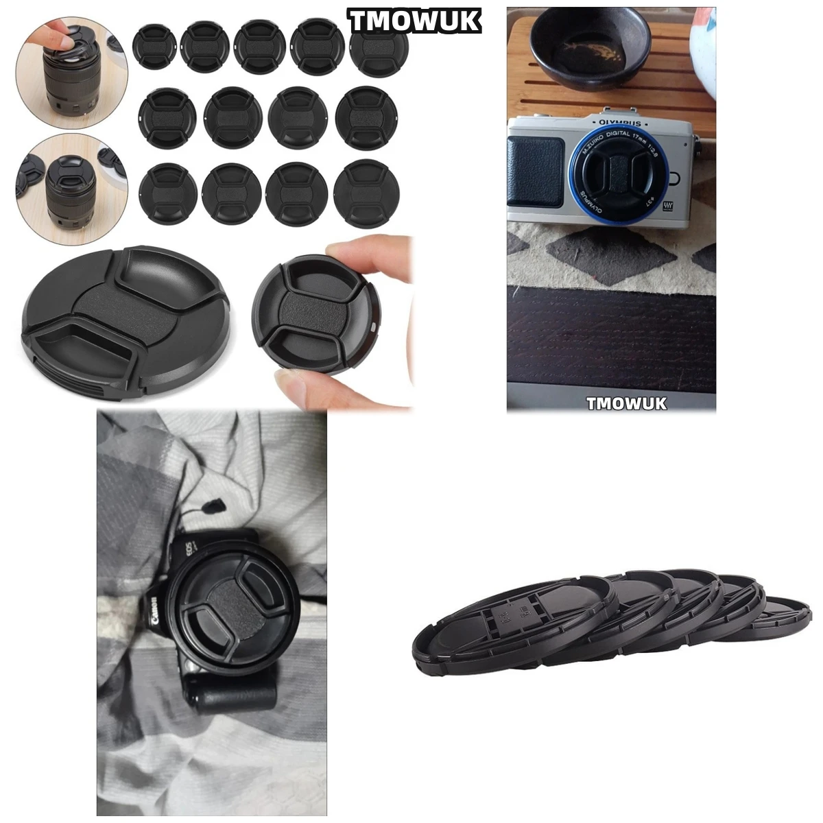 

For Sigma SA - 300 Fp C SD1 SD Quattro DP1 SD14 Fp DP3 SD10 Camera Lens Cap Protective Cover Center Pinch Snap-on 49mm 52 55 58