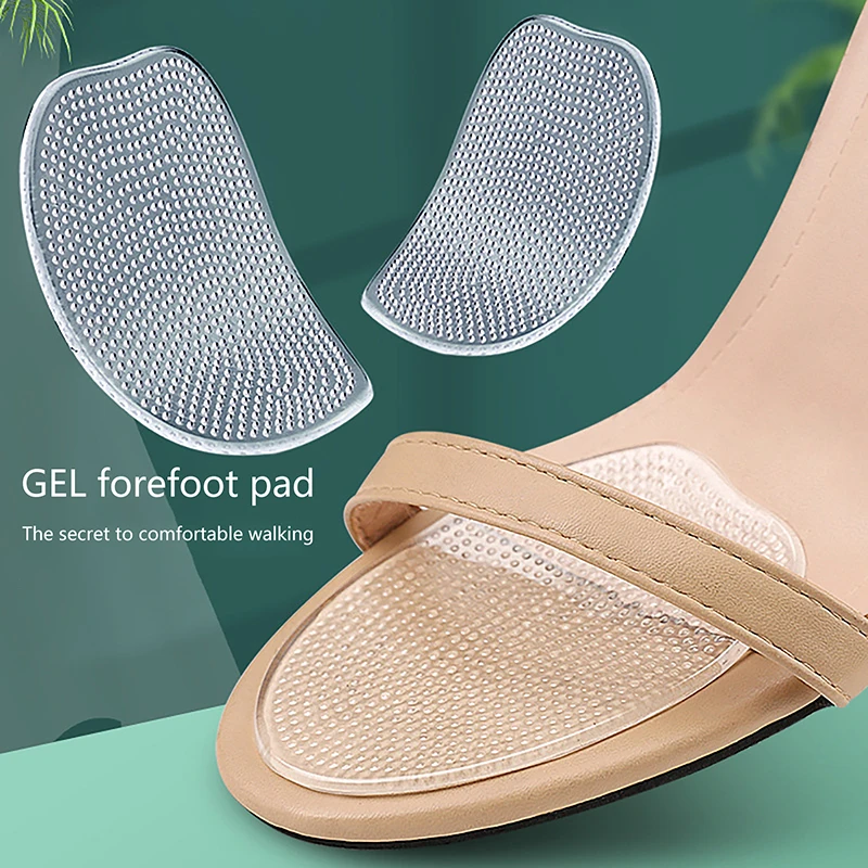 1Pair Forefoot Pad Half Size Insole High Heel Shoe Insert Non-slip Reduce Pain Relief Foot Protector Support Cushion