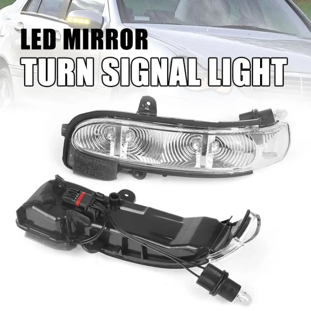 

LED Side Rearview Mirror Light Turn Signal Indicator Lamp 2038201321 for Benz E Class W211 2002 2003 2004 2005 2006 2038201421