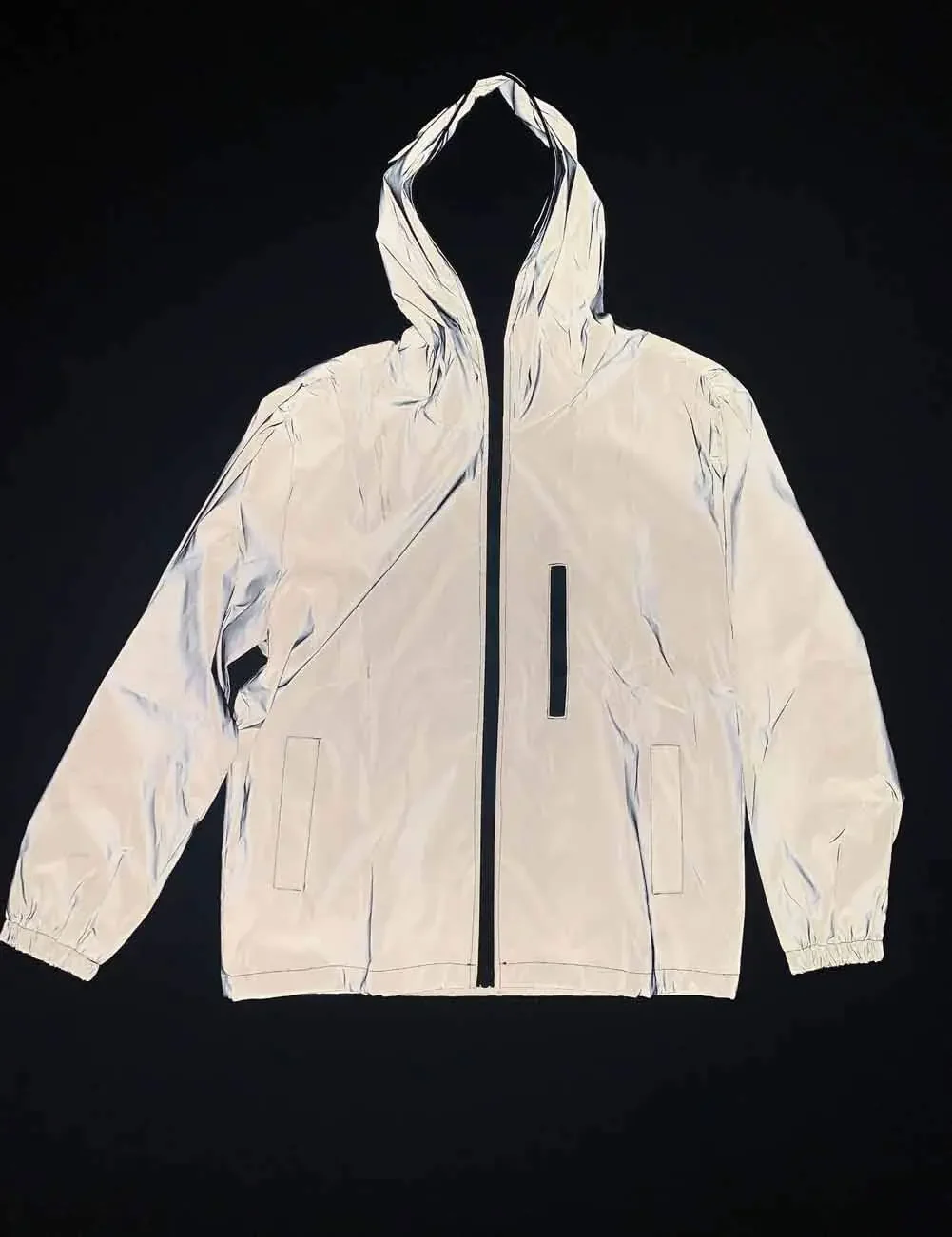 

2025 2025 Men's Hip Hop Thin Coat Male Bright Reflective Jacket Coat Winter Jackets Grey Motorcycle Cycling Reflective Jacket Ho