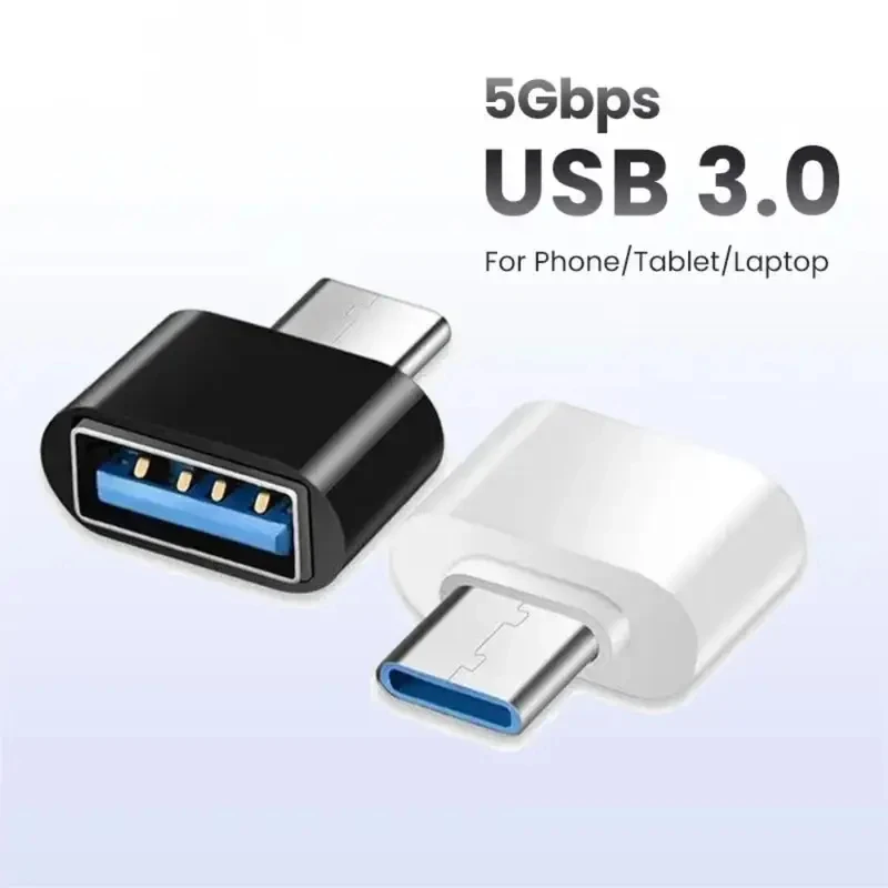 

1/2/3/4/5/6/10/20Pcs Mini Type-C To USB Adapter 3.0 USB-C Male OTG A Female Data Connector
