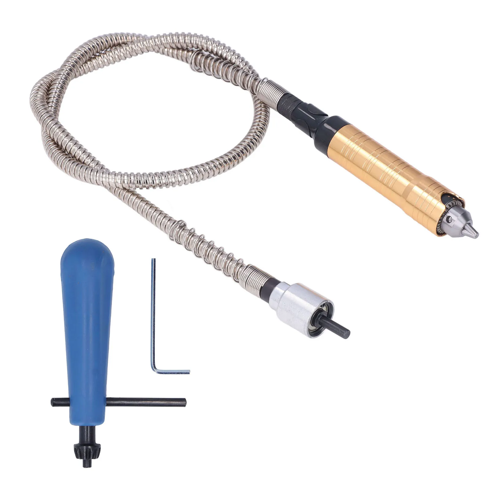 

Flex Shaft Extension Chuck Key Flex Shaft Extension Chuck Key Adapter Flexible Attachment for Electric Drill Rotary Grinder Tool