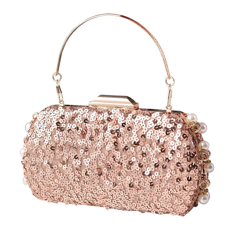 

Sequin evening clutch, beaded retro shiny party bag, evening gown stylish handbag