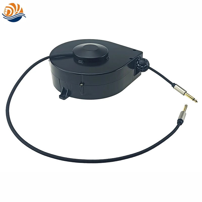 6M Spring Loaded Automatic Retractable Signal Extension Cord Cable Reel for Audio DYH-1703