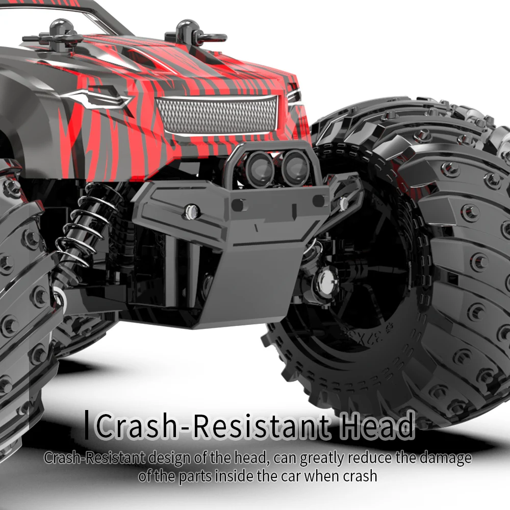 JJRC Q105 Q175 1:18 20 Km/h 2,4 GHz Napęd podwójnych silników z oświetleniem LED Off Road Samochody zdalnie sterowane Drift Monster Truck Zabawki