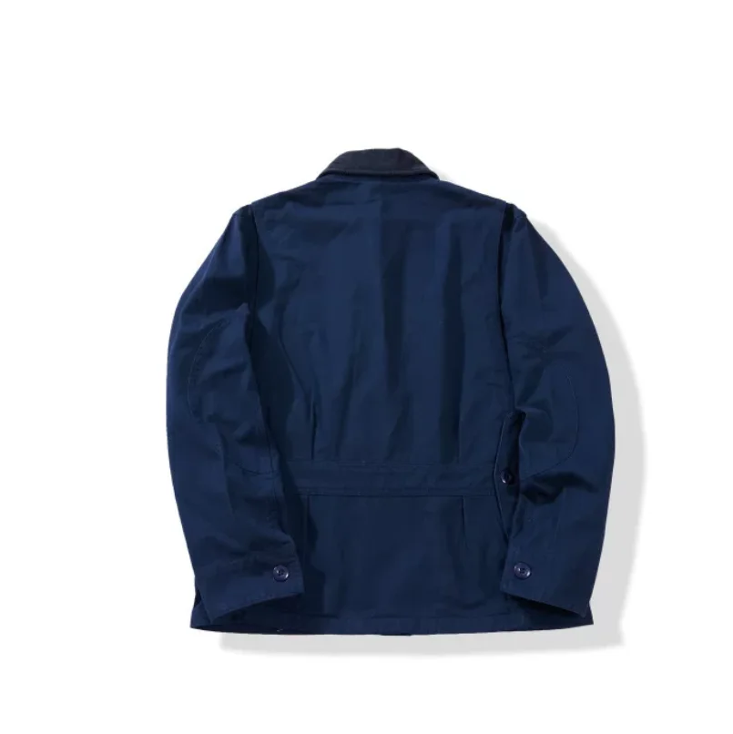Velveteen collar multi-functional hunting jacket with 3D pockets for men's workwear