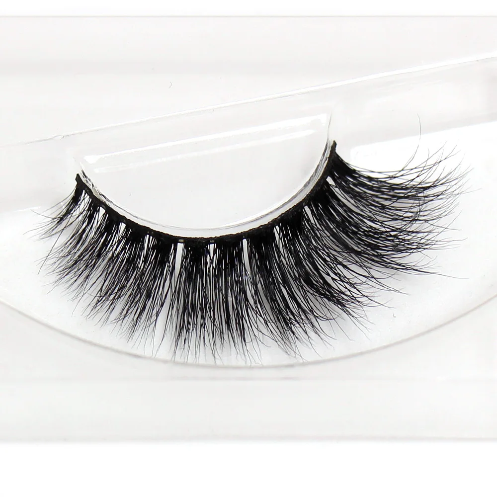 LEHUAMAO Sztuczne Rzęsy 3D z Norek, Długotrwałe Rzęsy z Norek, Naturalne Dramatyczne Rzęsy z Efektem Objętości, Grube Długie Sztuczne Rzęsy 3D