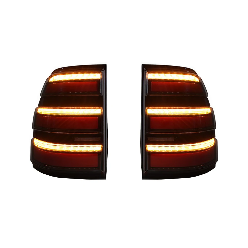 سيارة الضوء الخلفي أضواء خلفية الجمعية لميتسوبيشي باجيرو 2007-2023 لمبة خلفية DRL + بدوره إشارة + عكس + أضواء LED الفرامل