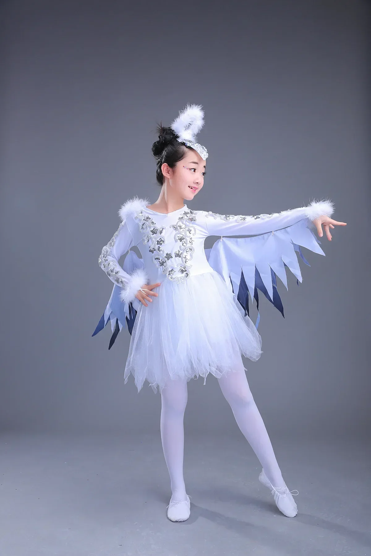 

Dance Animal Characters Costumes Halloween Birds Clothing Sparrows Magpie Performance clothing Children Modern Dance Costumes