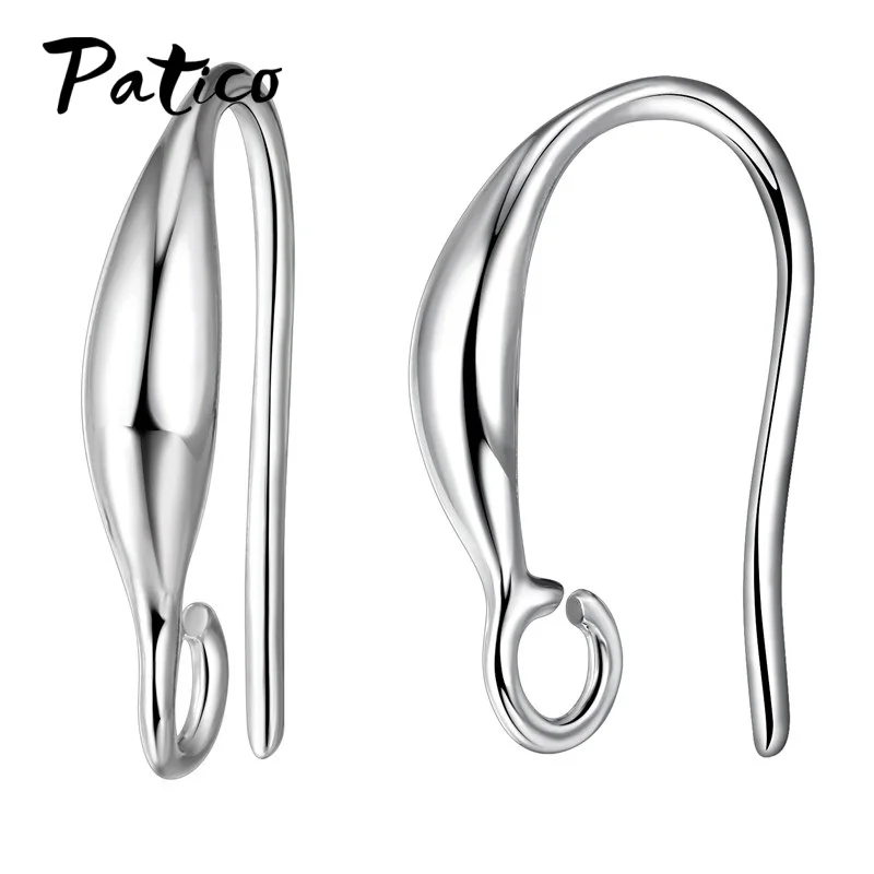 10 unids/lote DIY pendientes hallazgos pendientes cierres ganchos accesorios Plata de Ley 925 accesorios para hacer joyas gancho Earwir