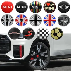 Tapa de cubo de rueda de coche epoxi, insignia de emblema, pegatina de estilo automático para Mini Cooper One S JCW R50 R53 R55 R56 R60 F55 F56, 4 piezas, 52mm