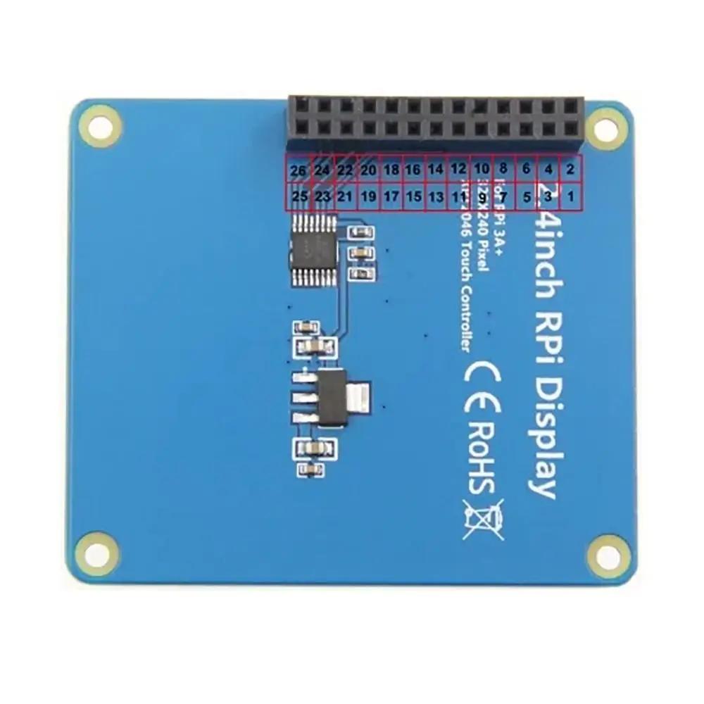 

2.4 Inch Touch Screen IPS Panel 320x240 Resolution SPI Interface Display Wide Viewing Angle Display Module for Raspberry Pi