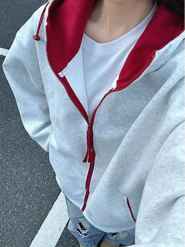 

Тяжелая толстовка с капюшоном, мужская цветная блузка, американский Sle, белый глаз, осеннее новое поступление, свободная посадка, длинный свеч Jaet