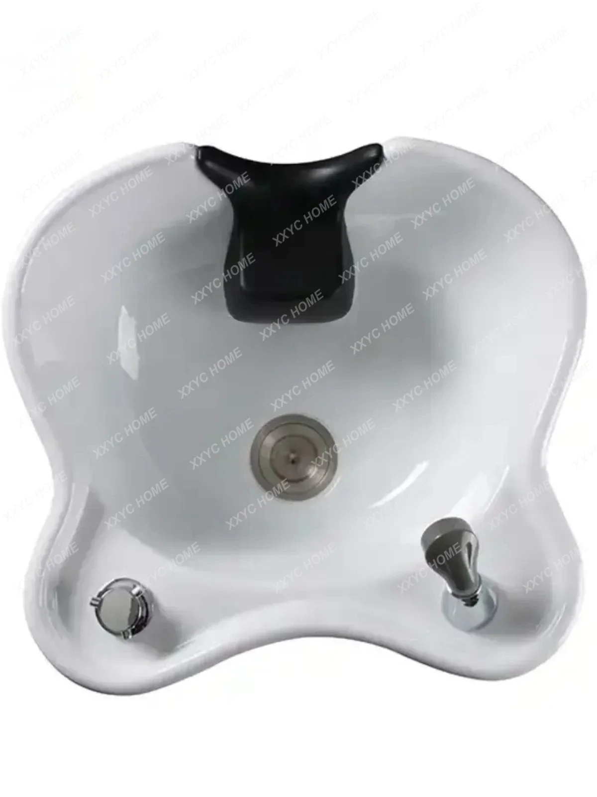 JJElectric Shampoo Bed Barber Salon Half Lying Flush Bed Automatic Lifting Shampoo Bed