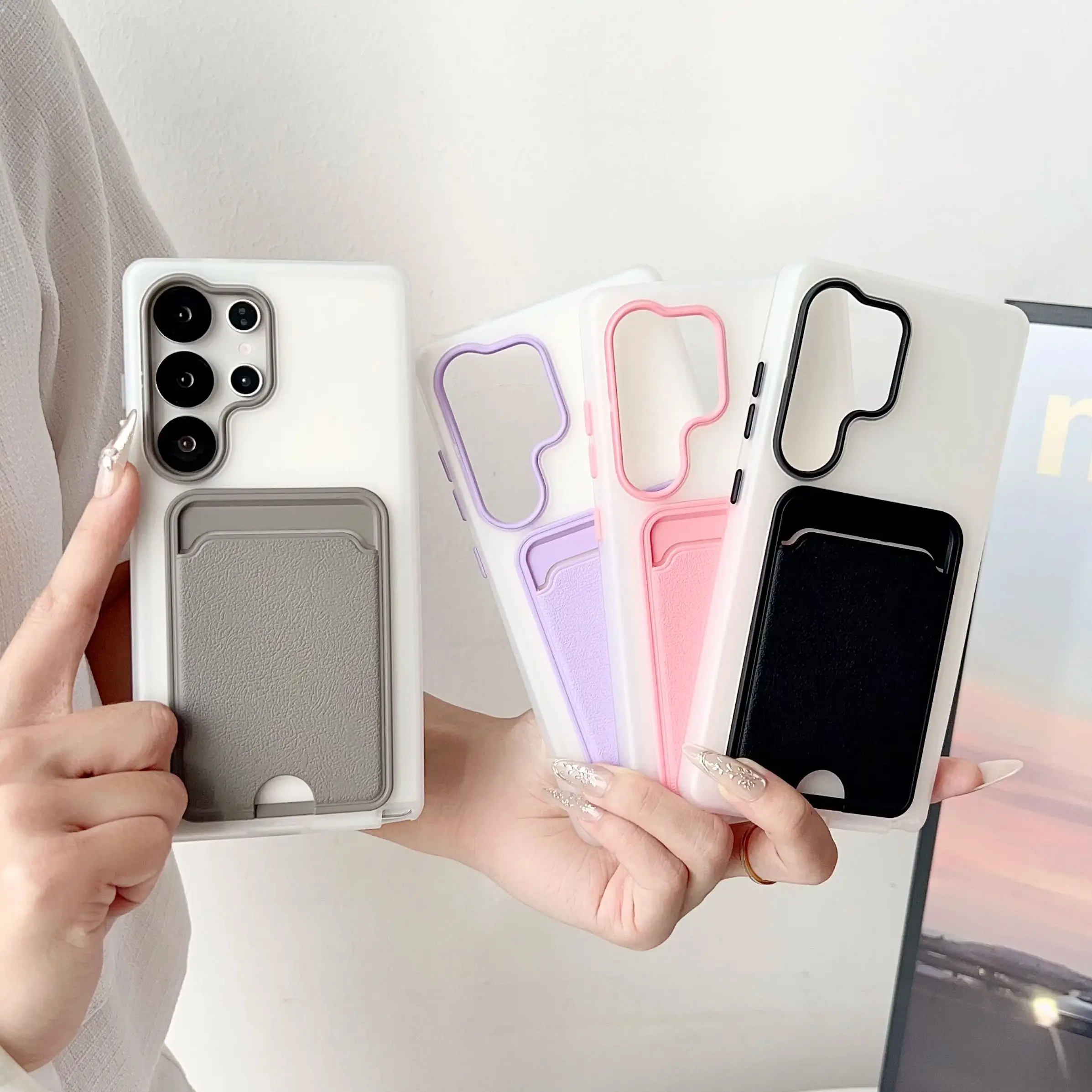 2IN1 الجلود نمط فتحة للبطاقات محفظة جراب هاتف لسامسونج غالاكسي S25 S24 S23 زائد الترا FE ماتي غطاء للحماية للصدمات #6