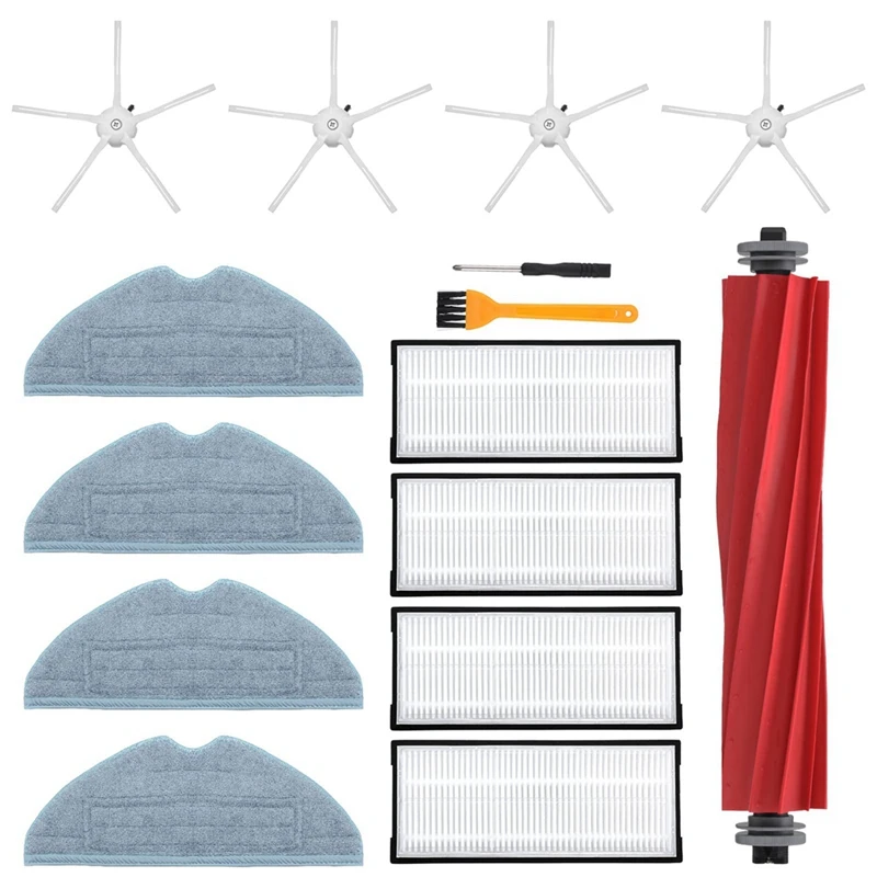 Roborock s7 plus,s7 maxv,s7 maxv plus,スペアパーツ,ローラーブラシ,HEPAフィルター,モップクロス用アクセサリーキット