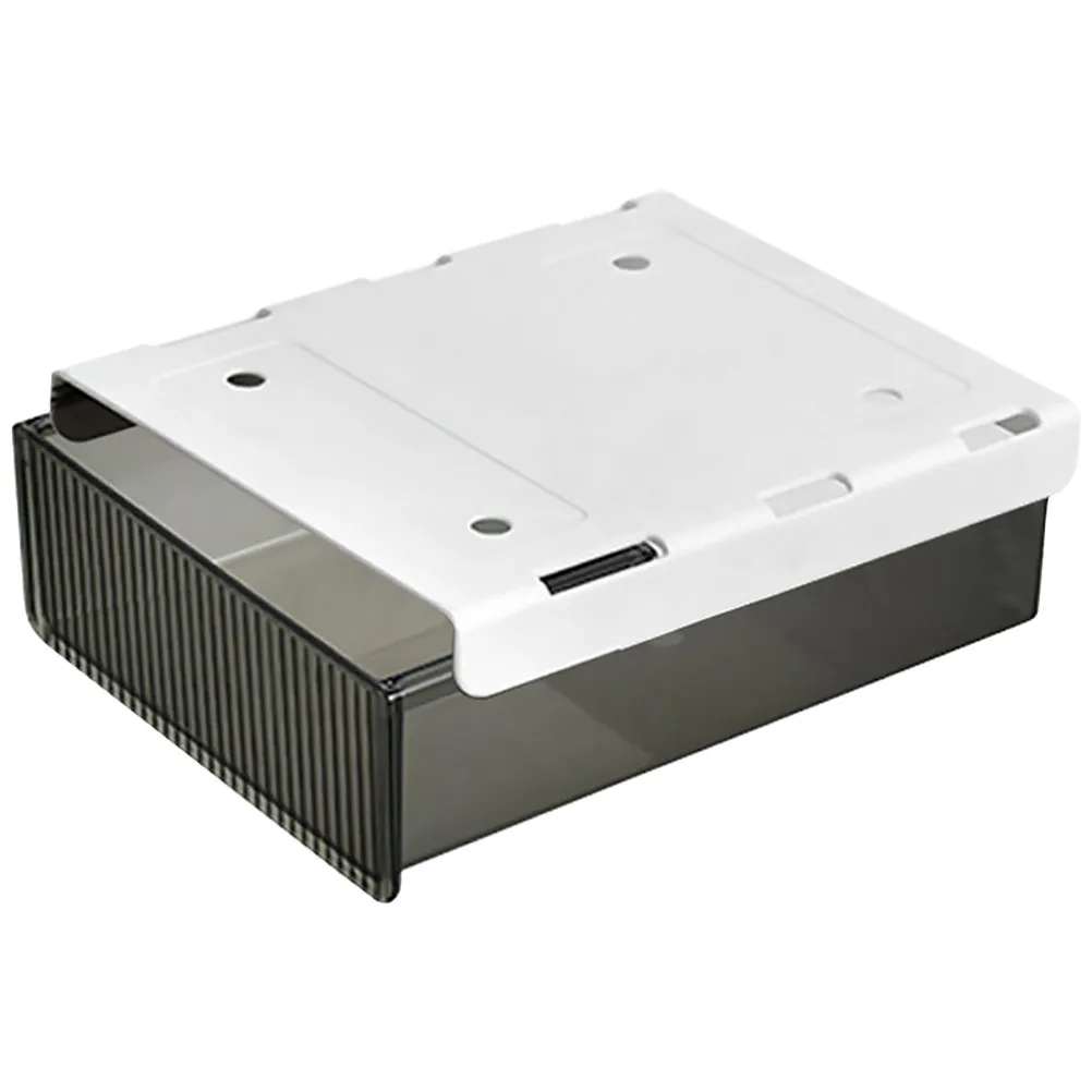 

Органайзер-ящик под стол, пластиковый контейнер для хранения, органайзер для офисного стола, скрытый клейкий ящик для канцелярских принадлежностей и мелочей