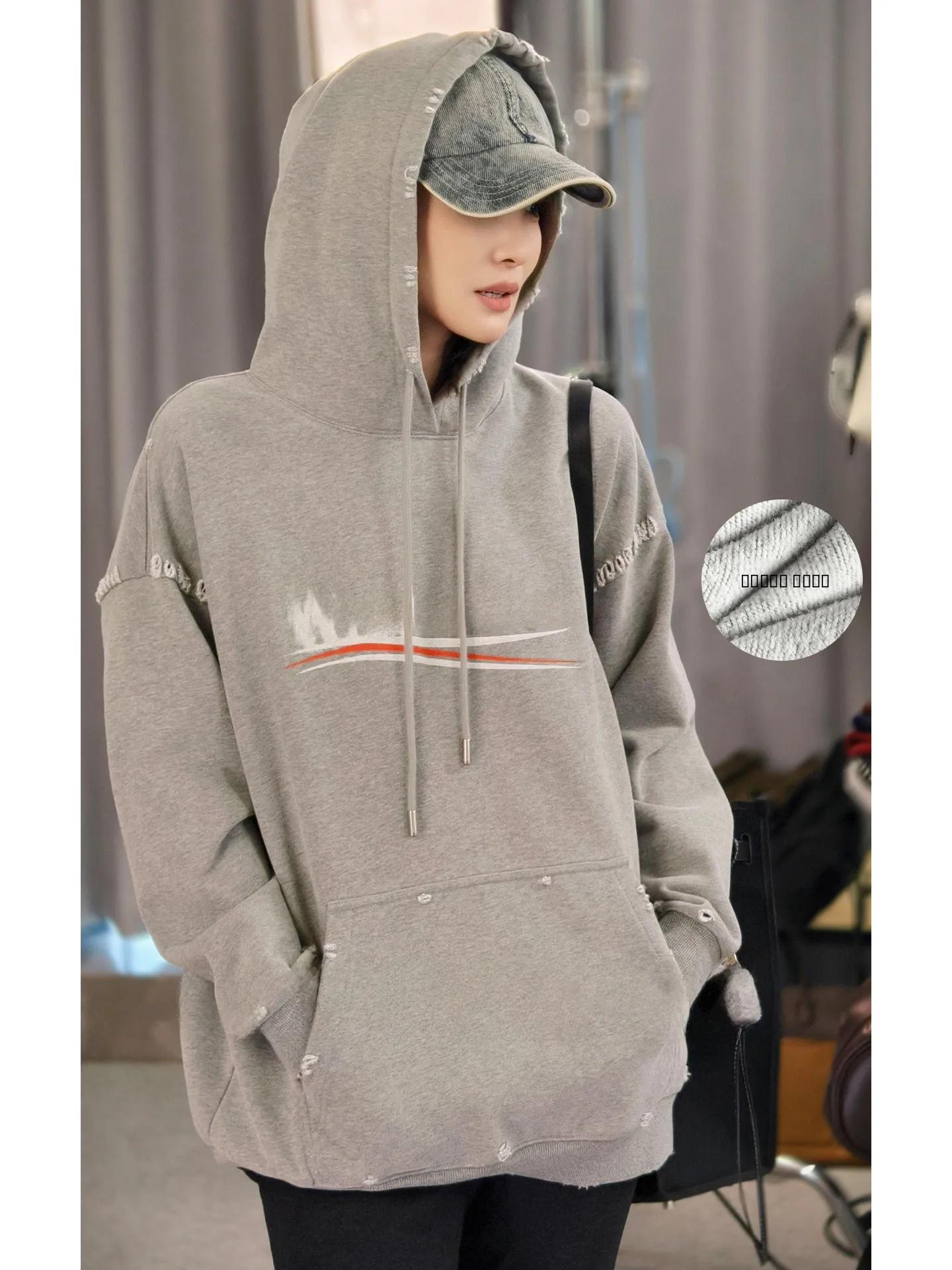 

Самонагревающаяся флисовая толстовка MeiYang с капюшоном и карманом-кенгуру, сохраняющая тепло, омолаживающая, повседневная, хлопковая, с длинным рукавом, для поездок на работу