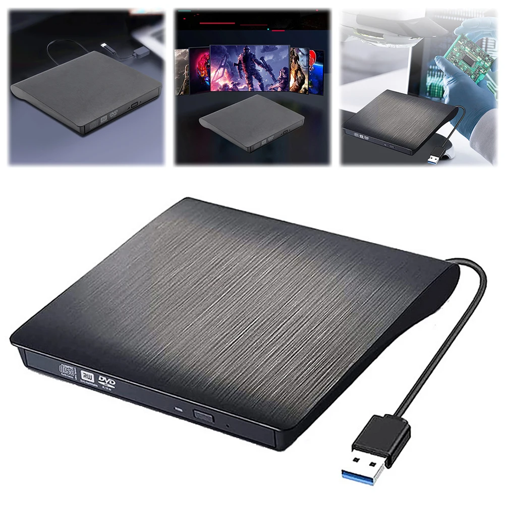 Versatile USB 3.0/USB 3.0 + Type-C Slim DVD External Enclosure 9.5mm/12.7mm SATA To USB CD ROM ODD Case Box ODD Caddy for Laptop