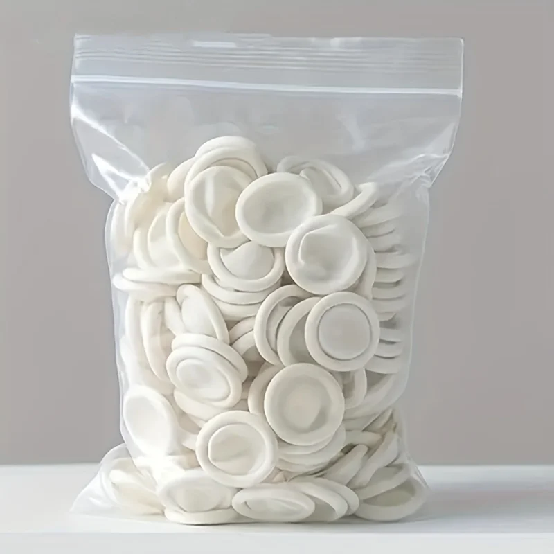 Fotografia 5: Protetores de Dedo de Borracha 50/200 Peças, Resistentes ao Desgaste, Altamente Elásticos, Antiderrapantes, Luvas de Látex para Proteção em Eletrônicos e Medicina