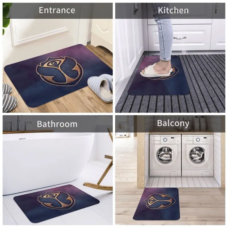 Custom Tomorrowland Doormat Anti-Slip Entrance Kitchen Bath Door Floor Mats Belgian Electronic Dance Music Festival Carpet Rug