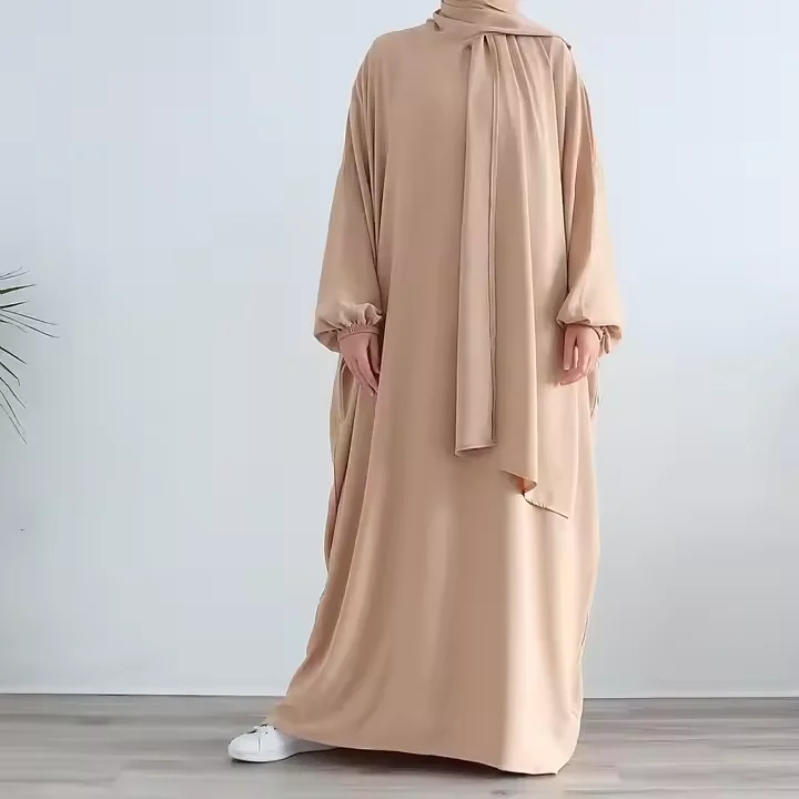 Hooded Abaya Muslim Prayer Garment Women Hijab Dress Islam Clothing Turkey Robe Dubai Kaftan Abayas Eid Djellaba Kebaya Jalabiya