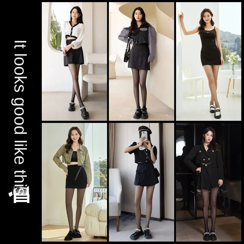 Sheer Black Pantyhose Denier Run-Resistant Non Slip Waist Ultra Thin Tights For Women With Comfort Toe Multiple Styles (15D/80D)