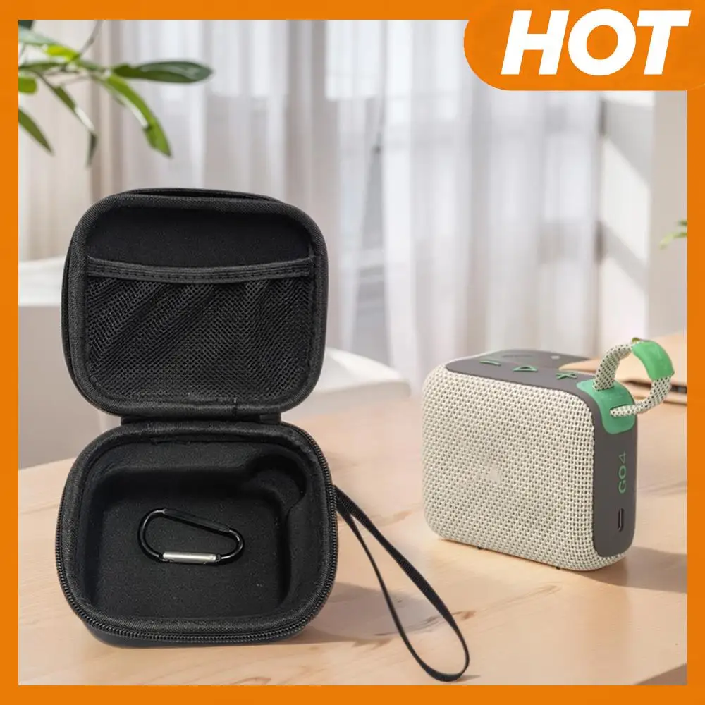 

Hard Carrying Case Anti-scratch Hard Travel Case with Hand Rope & Carabiner Speaker Carrying Bag for JBL Go 4 Portable Speaker